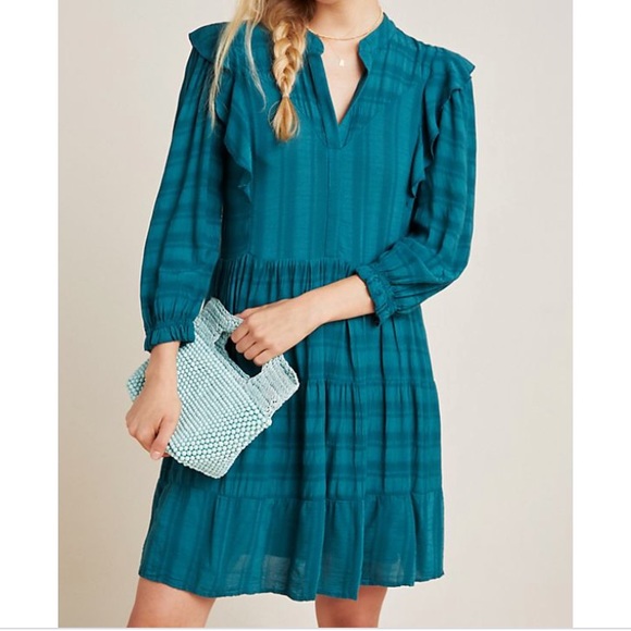 Anthropologie Dresses & Skirts - SOLD✨NWT Amadi Rossi Ruffled Tunic Dress